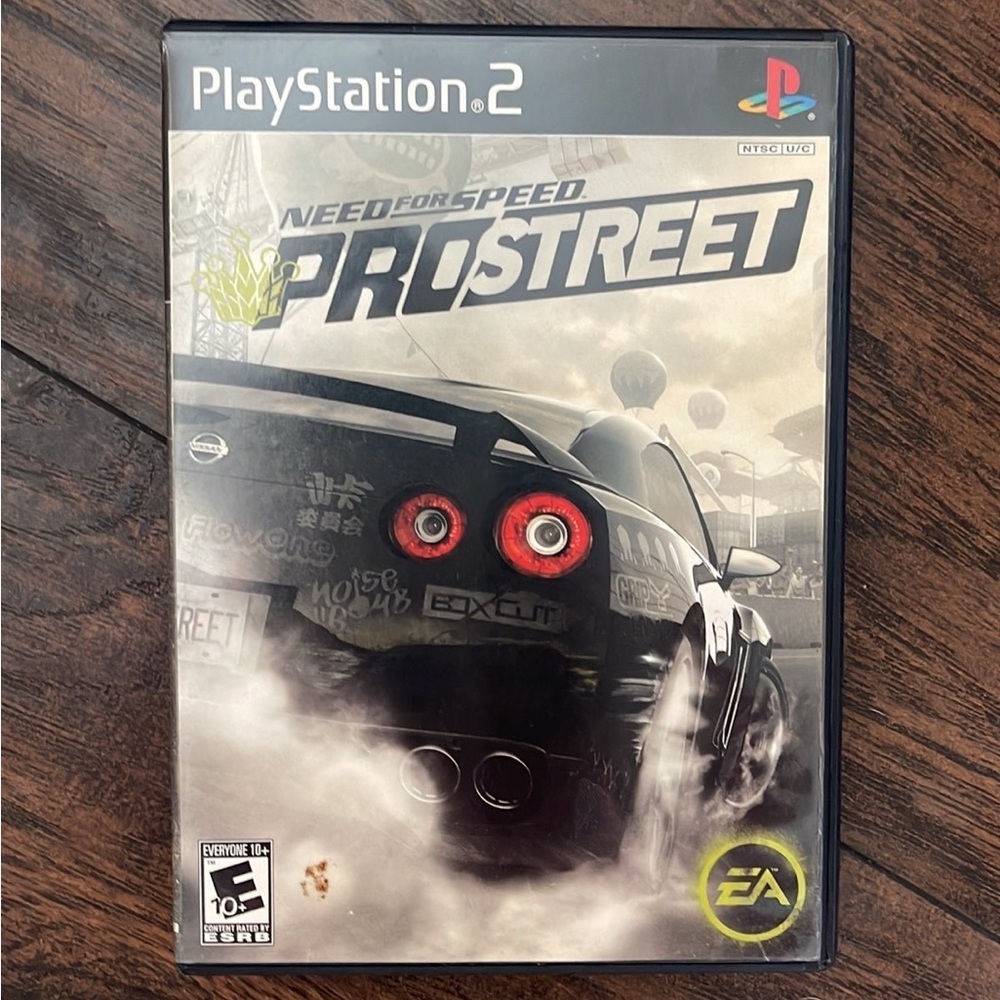 Sony PlayStation 2 Need for Speed ProStreet - Black and Gray